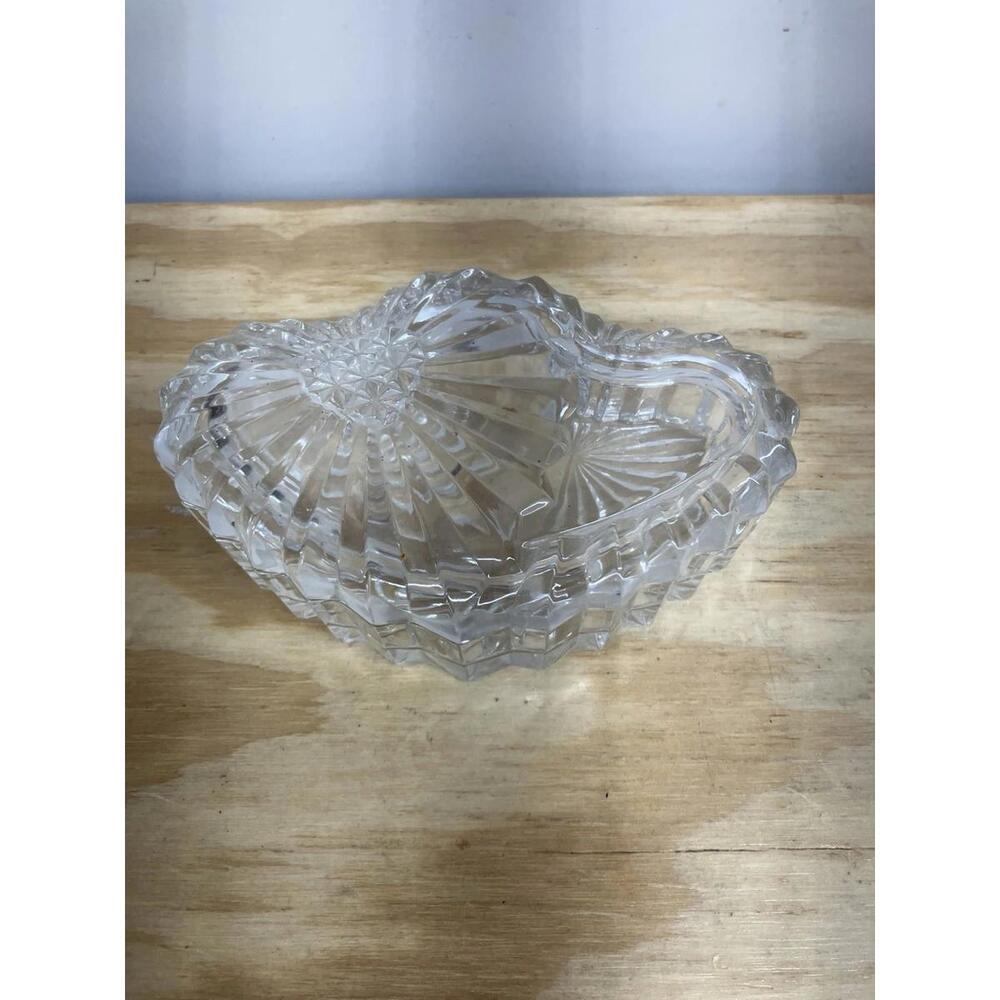 Studio Nova Crystal Unique Covered Heart Jewelry / Candy Dish